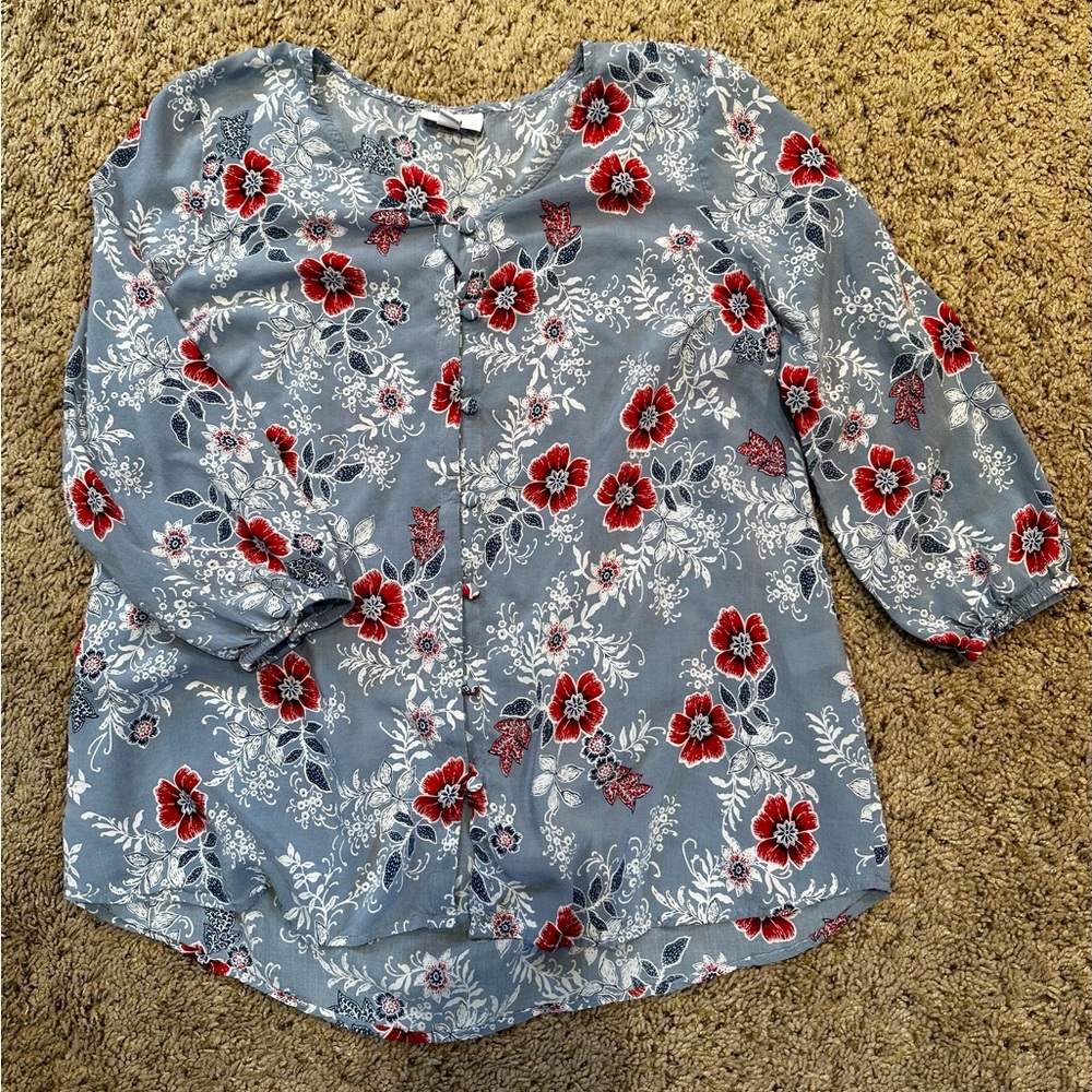 J. Jill floral women’s blouse